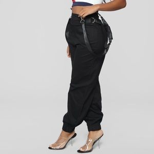 Black cargo pants